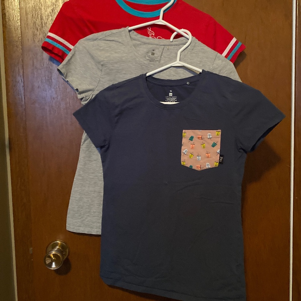 Three t-shirts